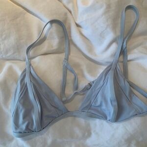 Frankie's‎ Bikinis blue triangle bikini top